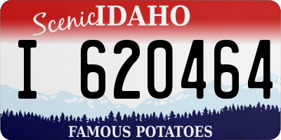 ID license plate I620464