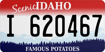ID license plate I620467