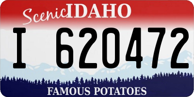 ID license plate I620472