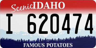 ID license plate I620474