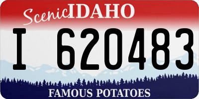 ID license plate I620483