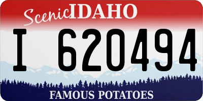 ID license plate I620494