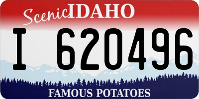 ID license plate I620496
