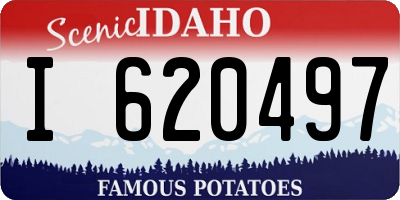 ID license plate I620497