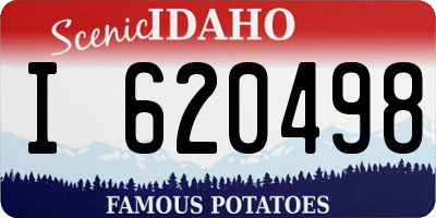 ID license plate I620498