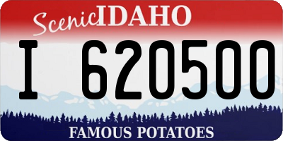 ID license plate I620500