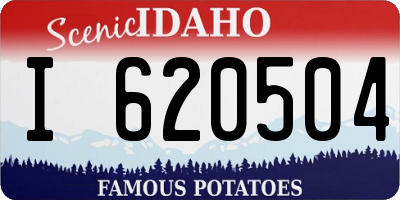 ID license plate I620504