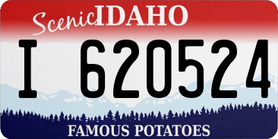 ID license plate I620524