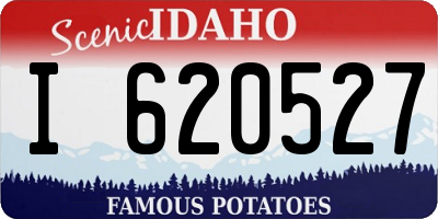 ID license plate I620527