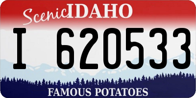 ID license plate I620533