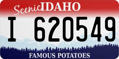 ID license plate I620549
