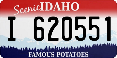 ID license plate I620551