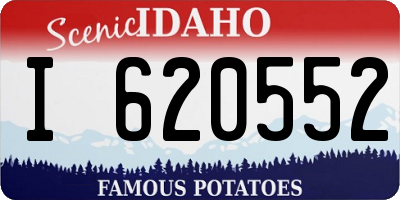 ID license plate I620552