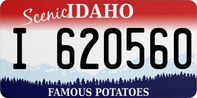ID license plate I620560