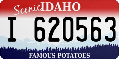 ID license plate I620563