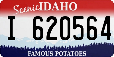 ID license plate I620564