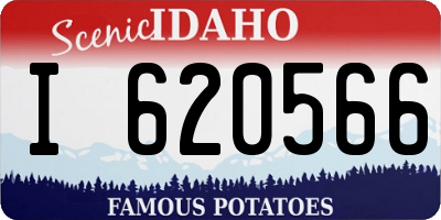 ID license plate I620566