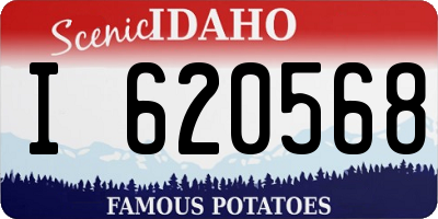 ID license plate I620568