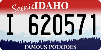 ID license plate I620571