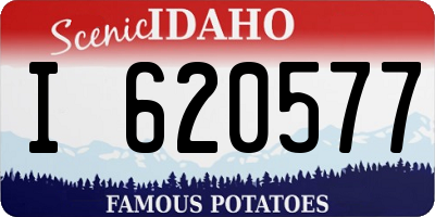 ID license plate I620577