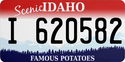 ID license plate I620582