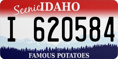 ID license plate I620584