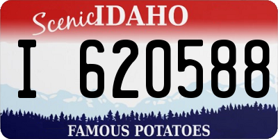 ID license plate I620588