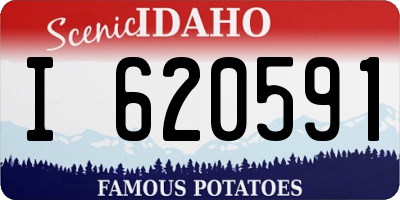 ID license plate I620591
