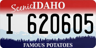 ID license plate I620605