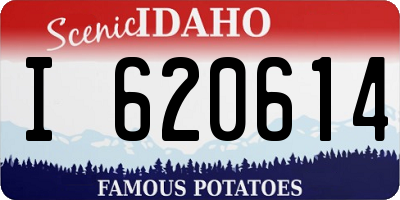 ID license plate I620614