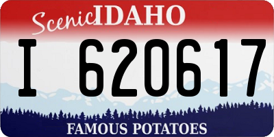 ID license plate I620617