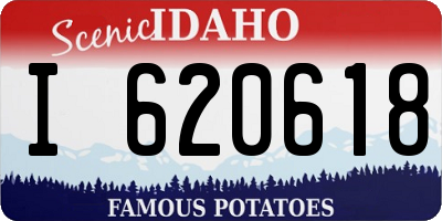 ID license plate I620618