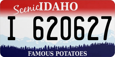 ID license plate I620627
