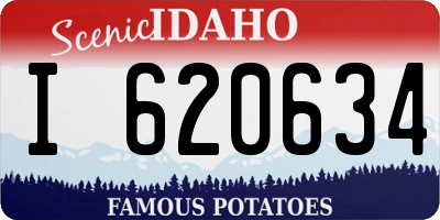 ID license plate I620634