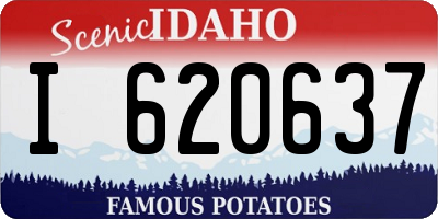 ID license plate I620637