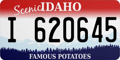 ID license plate I620645