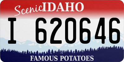 ID license plate I620646