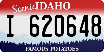 ID license plate I620648