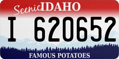 ID license plate I620652