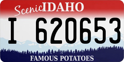 ID license plate I620653
