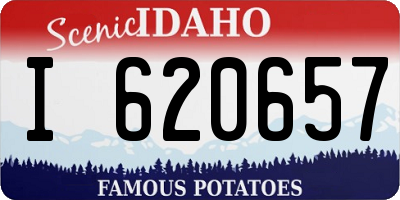 ID license plate I620657