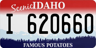 ID license plate I620660