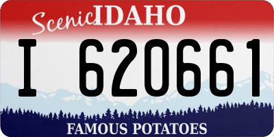 ID license plate I620661