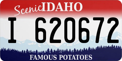 ID license plate I620672