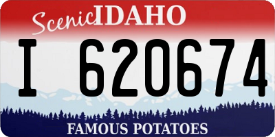 ID license plate I620674