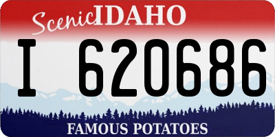 ID license plate I620686