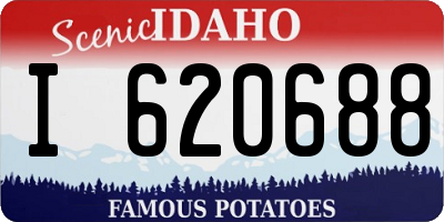 ID license plate I620688