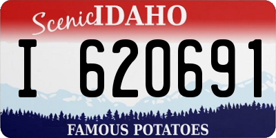 ID license plate I620691