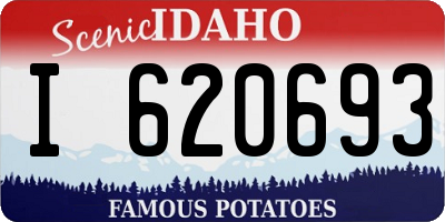 ID license plate I620693