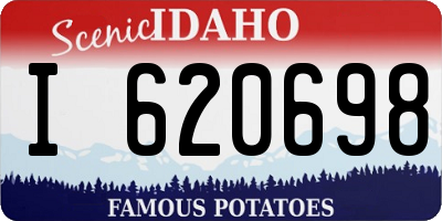 ID license plate I620698